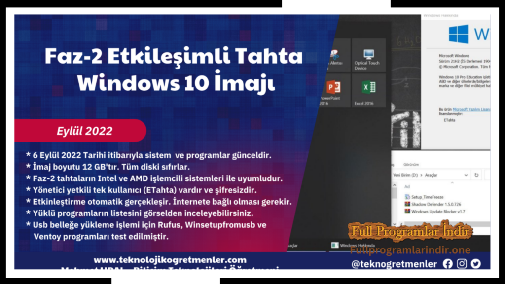 Windows Imaj Alma ProgramÄ±